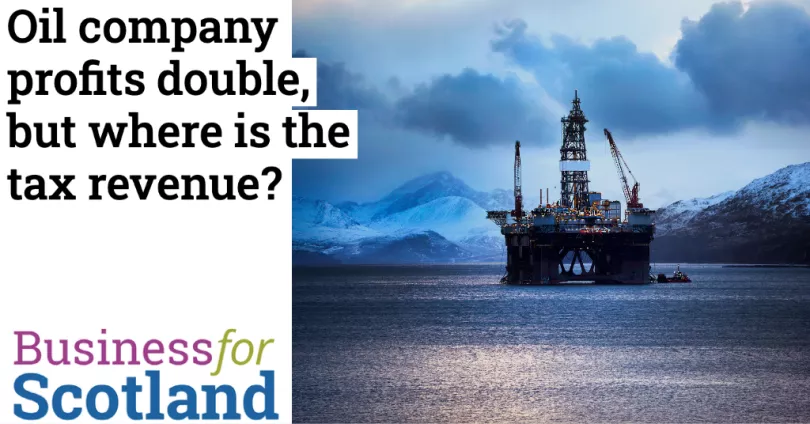 Oil company profits double buy where is the tax revenue?